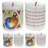 Set of 4 candles Christmas Text 5 languages