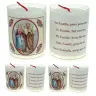 Set de 4 bougies - Ste Famille - texte 5 langues