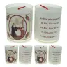Set of 4 candles St. Rita Text 5 languages