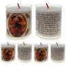 Set of 4 candles our Lady undoer of knots text 5 languages