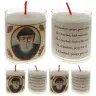 Set 4 Kaarsen St Charbel Doorzichtig