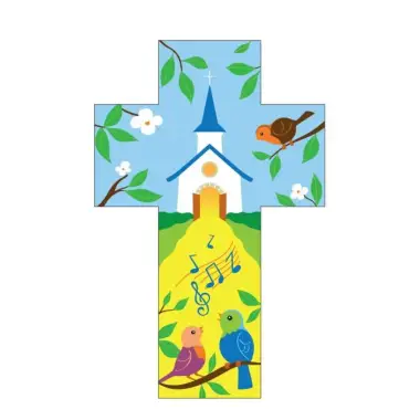Walling cross 14 cm Church and song