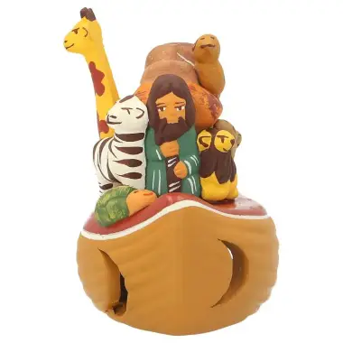 Ark van Noah in aardewerk "Collectie Crèche du monde"