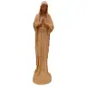 Woodcarving statue of Our Lady of Banneux 33 cm stained