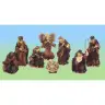 Kerstgroep van 8 figuren - 10 cm
