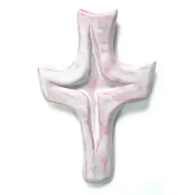 Croix Céramique 21 X 13 cm Blanc