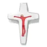 Croix Céramique - 16 X 11.5 cm - Blanc