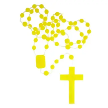 Chapelet sur nylon - Jaune