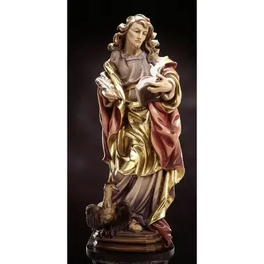 Bois Sculpté St Jean 20 Cm Couleur