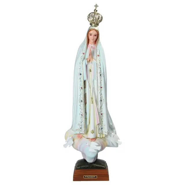 Beeld 55 cm - Fatima - Geschilderde ogen