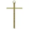 Croix Murale - 10 cm - Laiton martelé