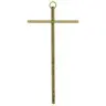 Croix Murale - 15 cm - Laiton martelé