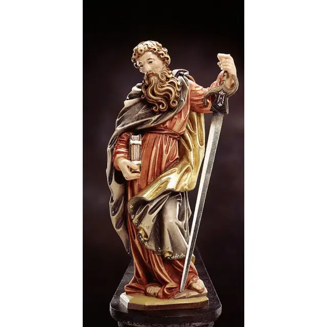 Carved Wood St. Paul 20 Cm Color
