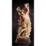 Houtsnijwerk H Sebastiaan 20 Cm Gekleurd