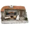 Décor pour santons de Provence - four à bois avec lumière - 30 x 16 x H 18 cm