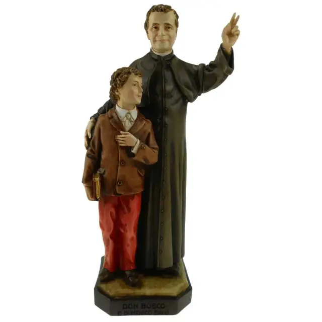 Beeld 30 Cm Don Bosco + Dominiek Savio