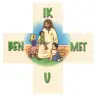 Wall cross Ik ben puts U 12 X 12 cm
