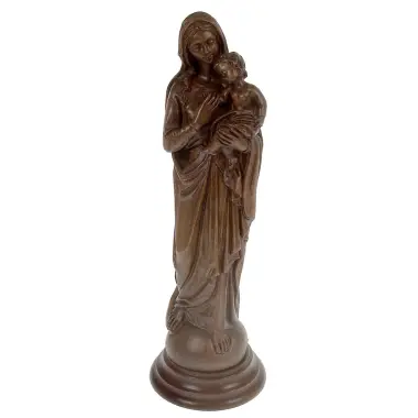 Beeld 20 cm - Maria met Kind - Basis Hout
