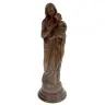 Statue 20 cm - Vierge et Enfant / Base Bois