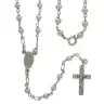 Rozenkrans Zilver + Rhodium - 5 mm + Karabijnhaak