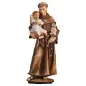 Statue en bois sculpté Saint Antoine 23 cm couleur
