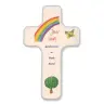 Kruisbeeld 18 Cm Met Regenboog Hout Jouw Naam...