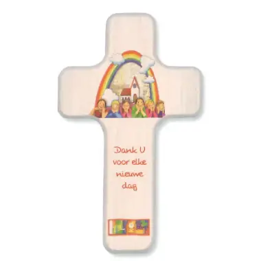 wall cross 11 x 18 cm Dank U Voor ...