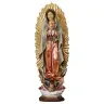 Houtsnijwerk beeld Oonze Lieve Vrouw van Guadalupe 30 cm gekleurd