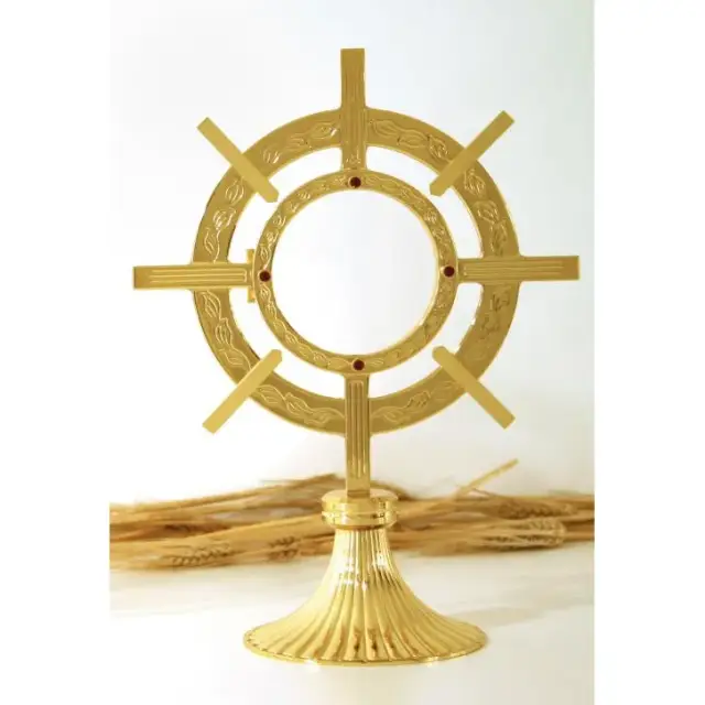 Monstrance golden H 25 Cm