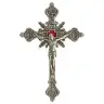 Croix Murale - 30 cm - Métal Argenté