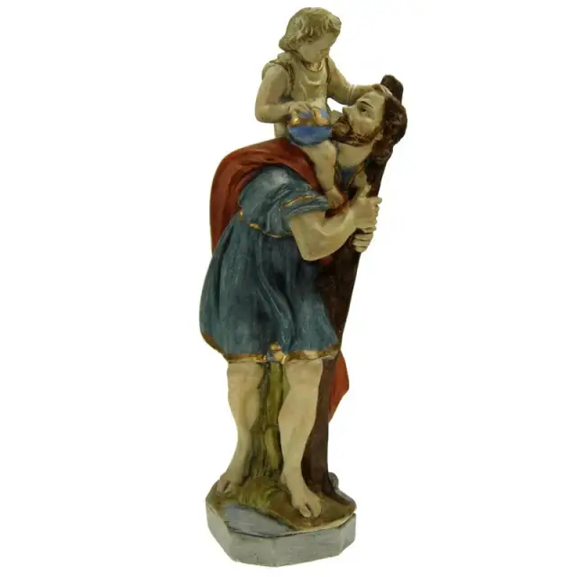 St Christopher 35 cm style French stone