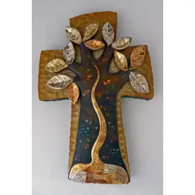 Kruisbeeld 35 X 23 Cm Hout Verguld