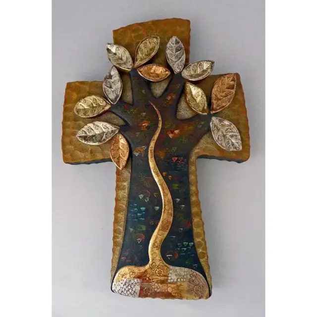 wall cross 35 X 23 Cm in wood