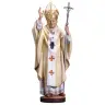 Houtsnijwerk beeld Paus Johannes Paulus II 21 cm gekleurd