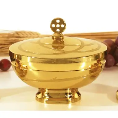 Chalice golden H 21 Cm With Drops