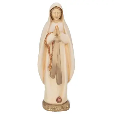 Bois Sculpté N.D. Lourdes 15 Cm couleur