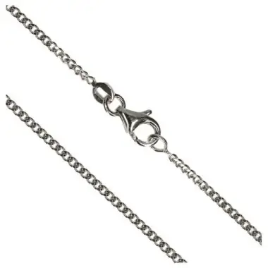 Chain gourmette 55 cm Silver Rhodium