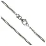 Chain gourmette 50cm Silver Rhodium