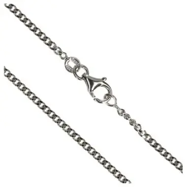 Chain gourmette 70cm Silver Rhodium