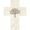 wall cross 17 X 13 Cm Natural Stone Tree Life