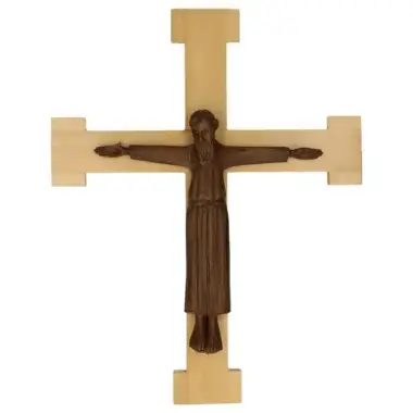 Christ in Majesty Resin Walnut Imitation Wood 41 Cm