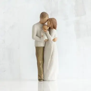 Willow Tree statues : Couple Standing With Baby 22 Cm Our gift