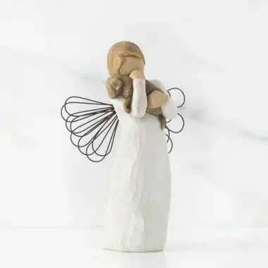 Willow Tree statues : Angel Dog With 13 Cm Angel of Friendship