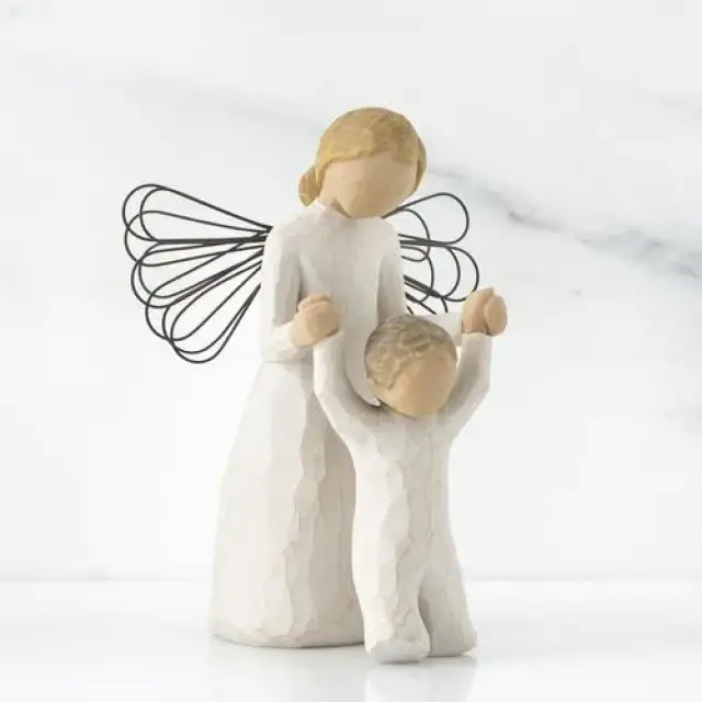 Statuette Willow Tree : Ange Gardien 13 Cm - Guardian Angel