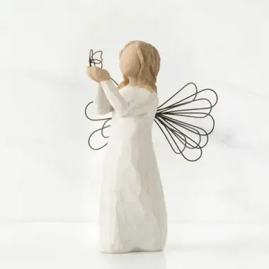 Willow Tree statues : Angel With Butterfly 12.5 Cm Angel of Freedom