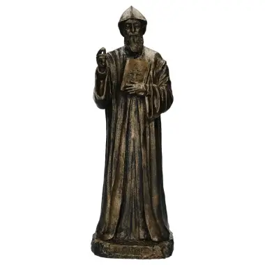 Statue 40 Cm St Charbel Finition Bronze