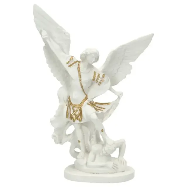Statue 30 cm Alabaster Holy Michael