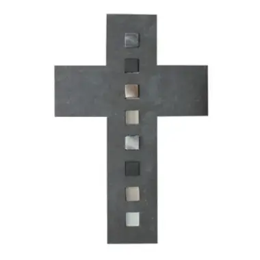 Wall Cross Slate 17 x 26 cm glass mosaics