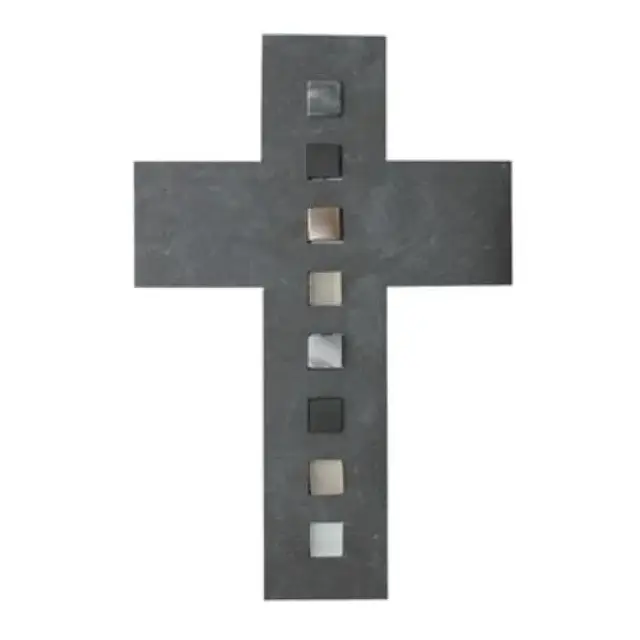 Wall Cross Slate 17 x 26 cm glass mosaics