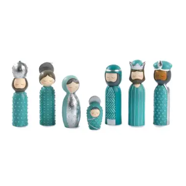 Christmas crib figures 7 figurines 15 cm